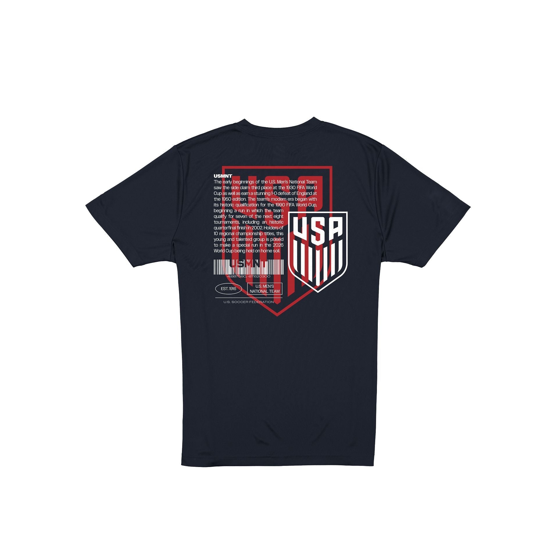 U.S. Soccer Men's National Team History Navy T-Shirt