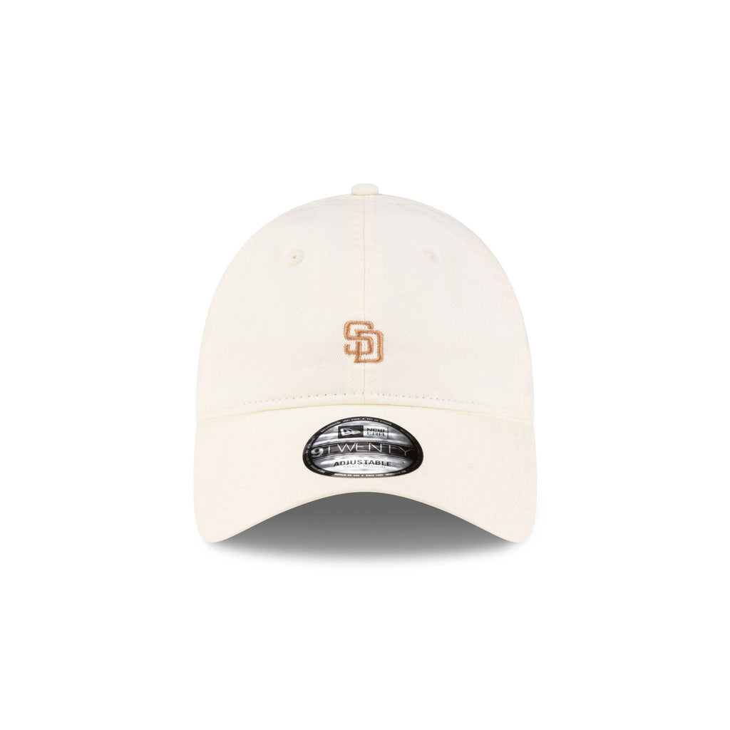 San Diego Padres Mini Logo Cream 9TWENTY Adjustable Hat