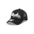 Atlanta Braves Rainbow Wordmark 9FORTY A-Frame Trucker Hat