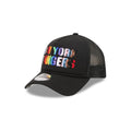 New York Rangers Rainbow Wordmark 9FORTY A-Frame Trucker Hat