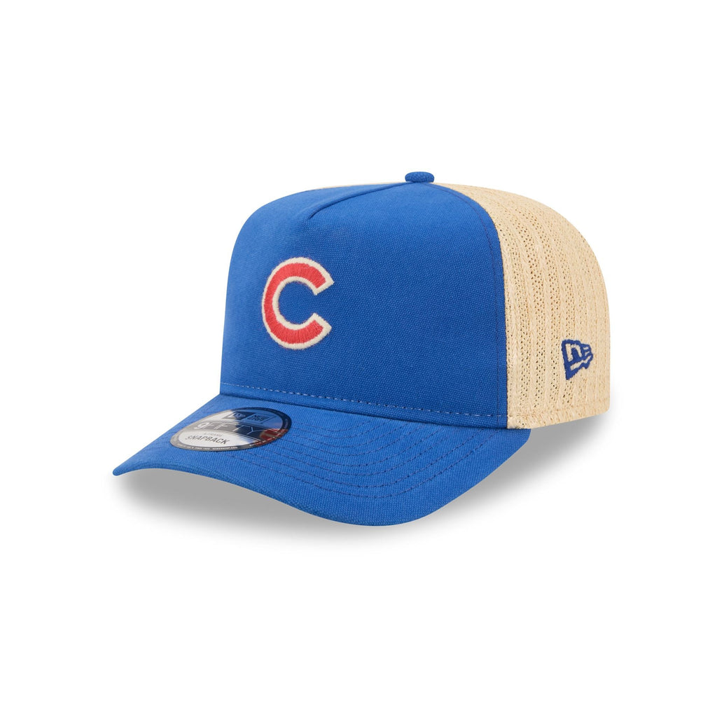 Chicago Cubs Grained 9FIFTY A-Frame Snapback Hat