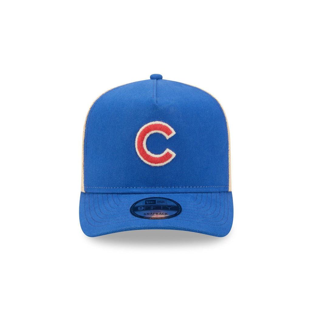 Chicago Cubs Grained 9FIFTY A-Frame Snapback Hat