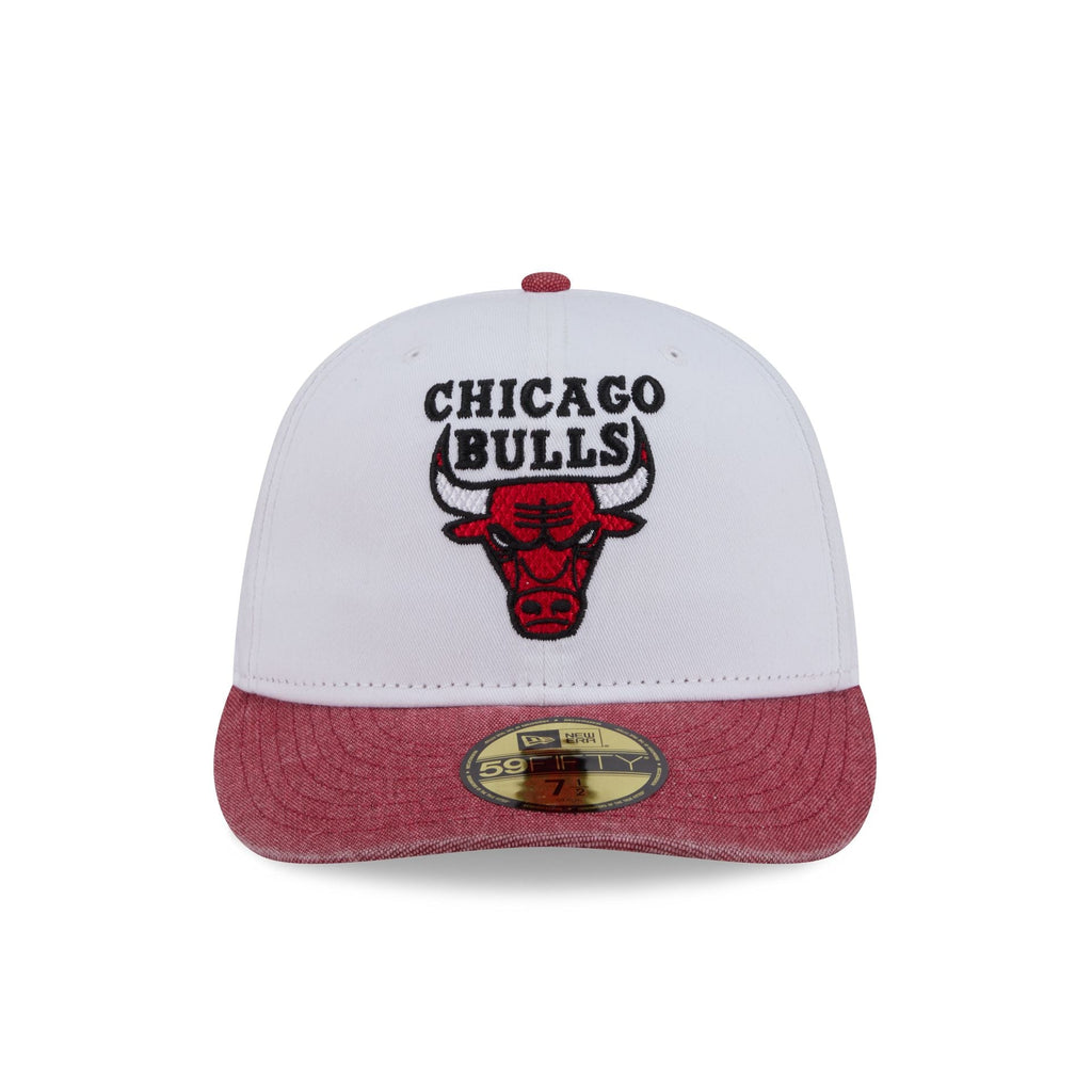 Chicago Bulls Hardwood Classics Diamond Stitch White 59FIFTY Fitted Hat