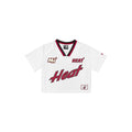 Miami Heat Sport Classics Women's Cropped White T-Shirt