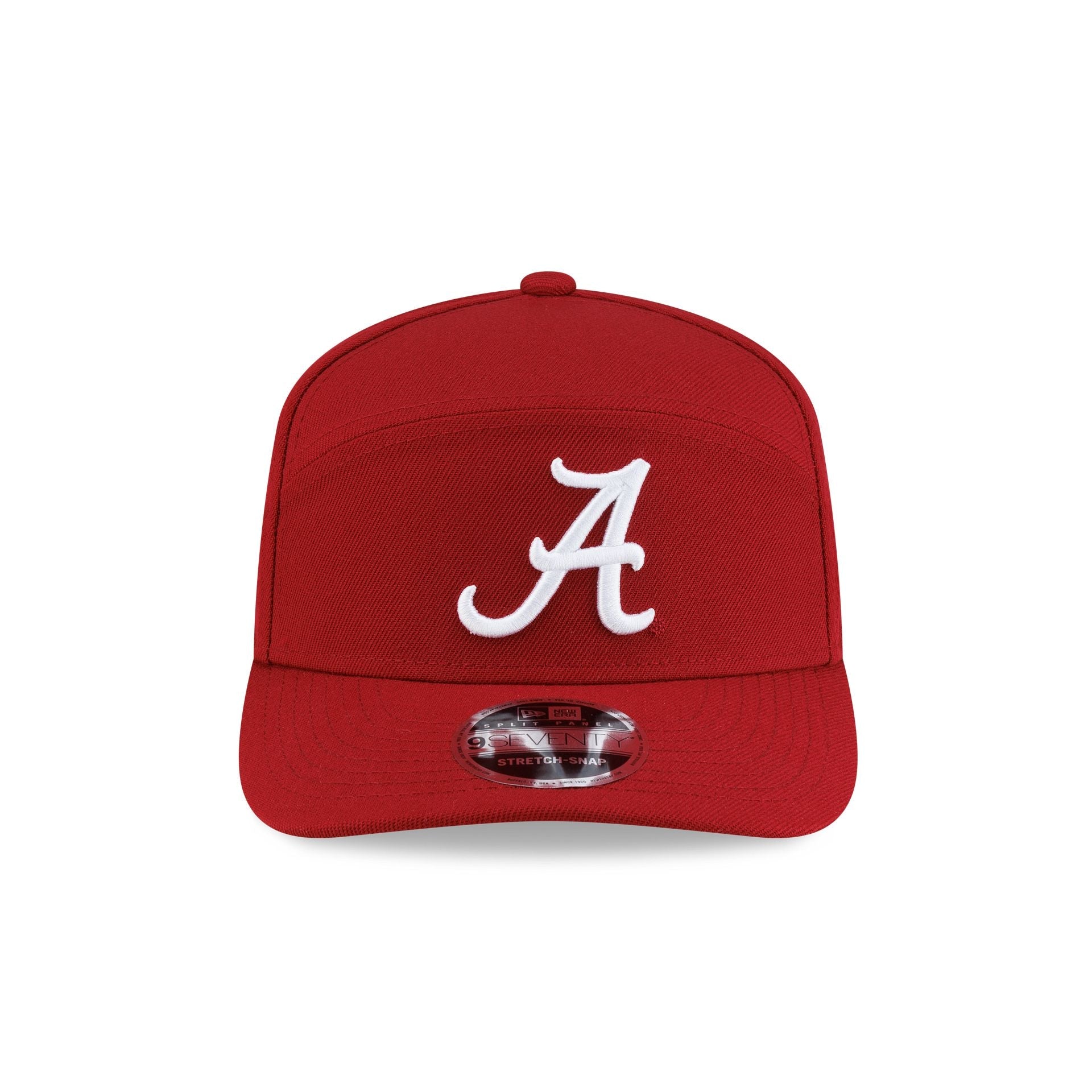 Alabama Crimson Tide Poly Split Panel 9SEVENTY Stretch-Snap Hat