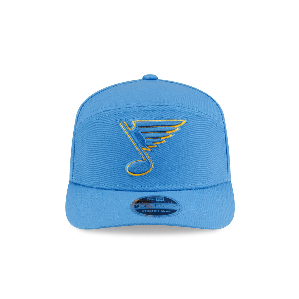 St. Louis Blues Poly Split Panel 9SEVENTY Stretch-Snap Hat