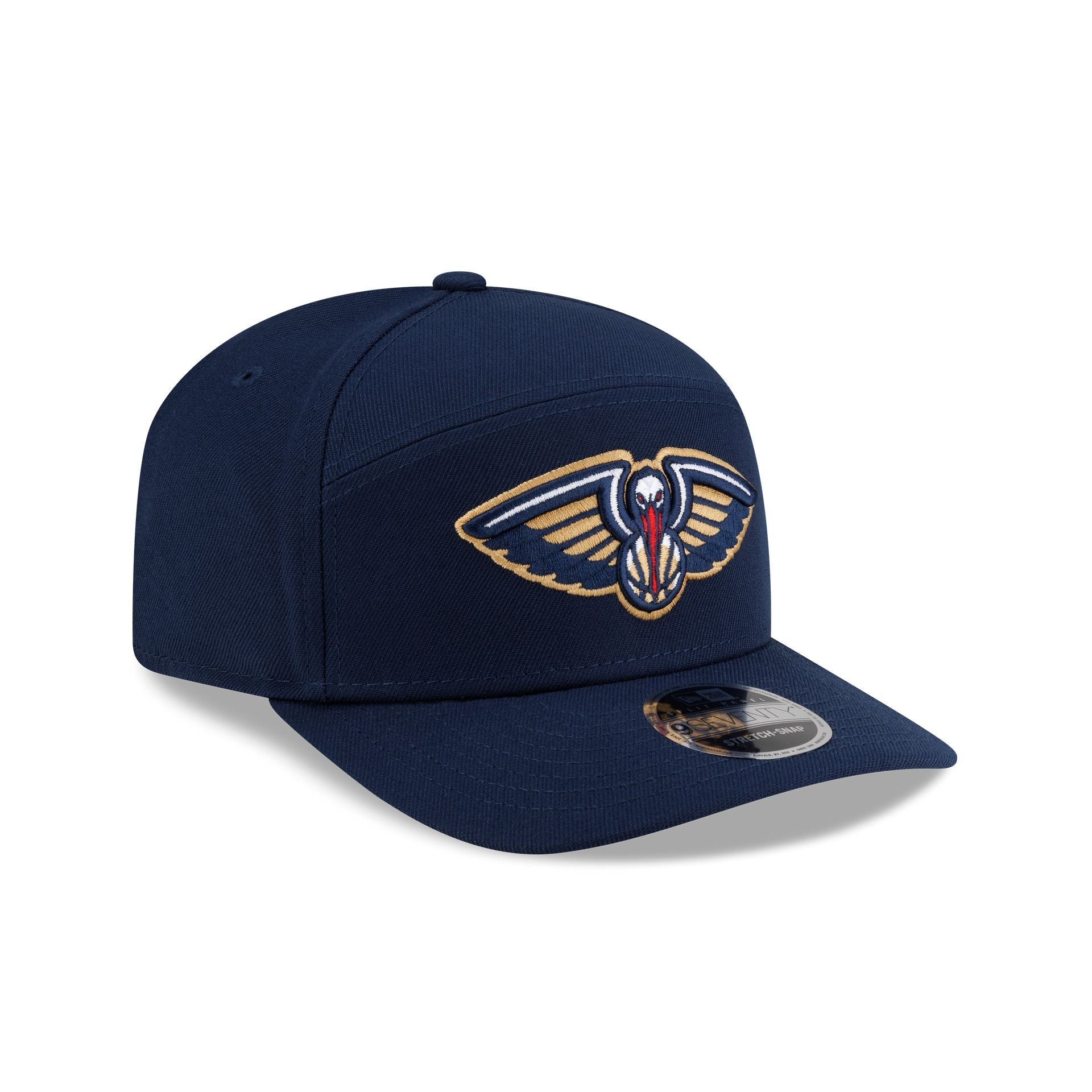 New Orleans Pelicans Poly Split Panel 9SEVENTY Stretch-Snap Hat
