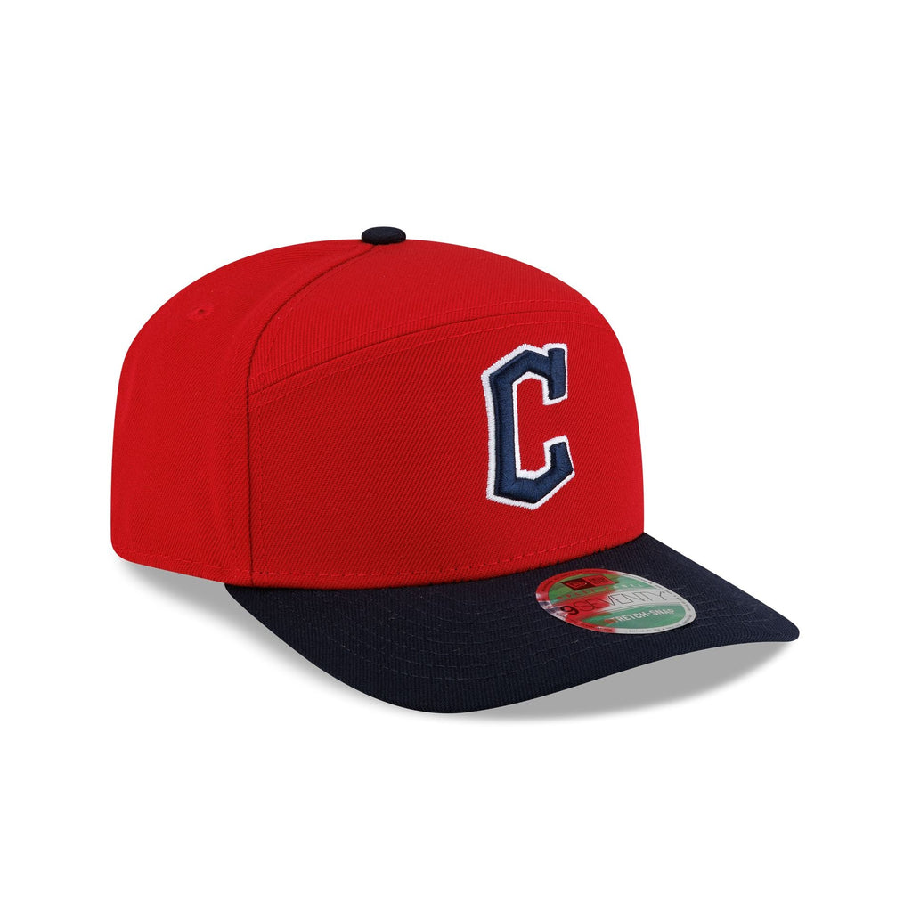 Cleveland Guardians Player Replica Home Split Panel 9SEVENTY Stretch-Snap Hat