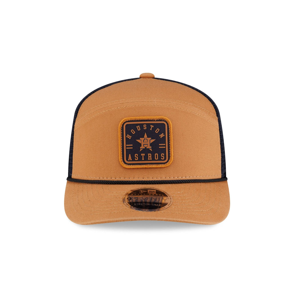 Houston Astros Light Bronze Split Panel 9SEVENTY Trucker Hat