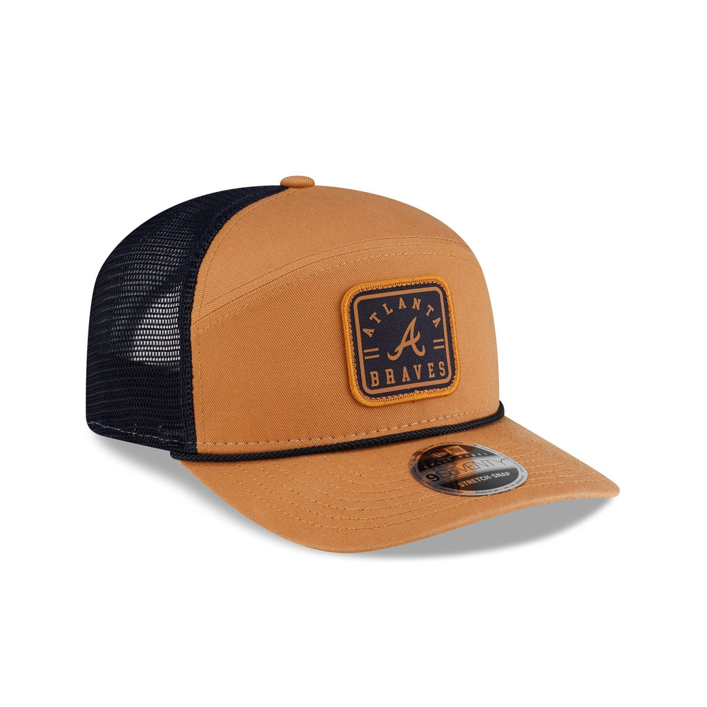 Atlanta Braves Light Bronze Split Panel 9SEVENTY Trucker Hat