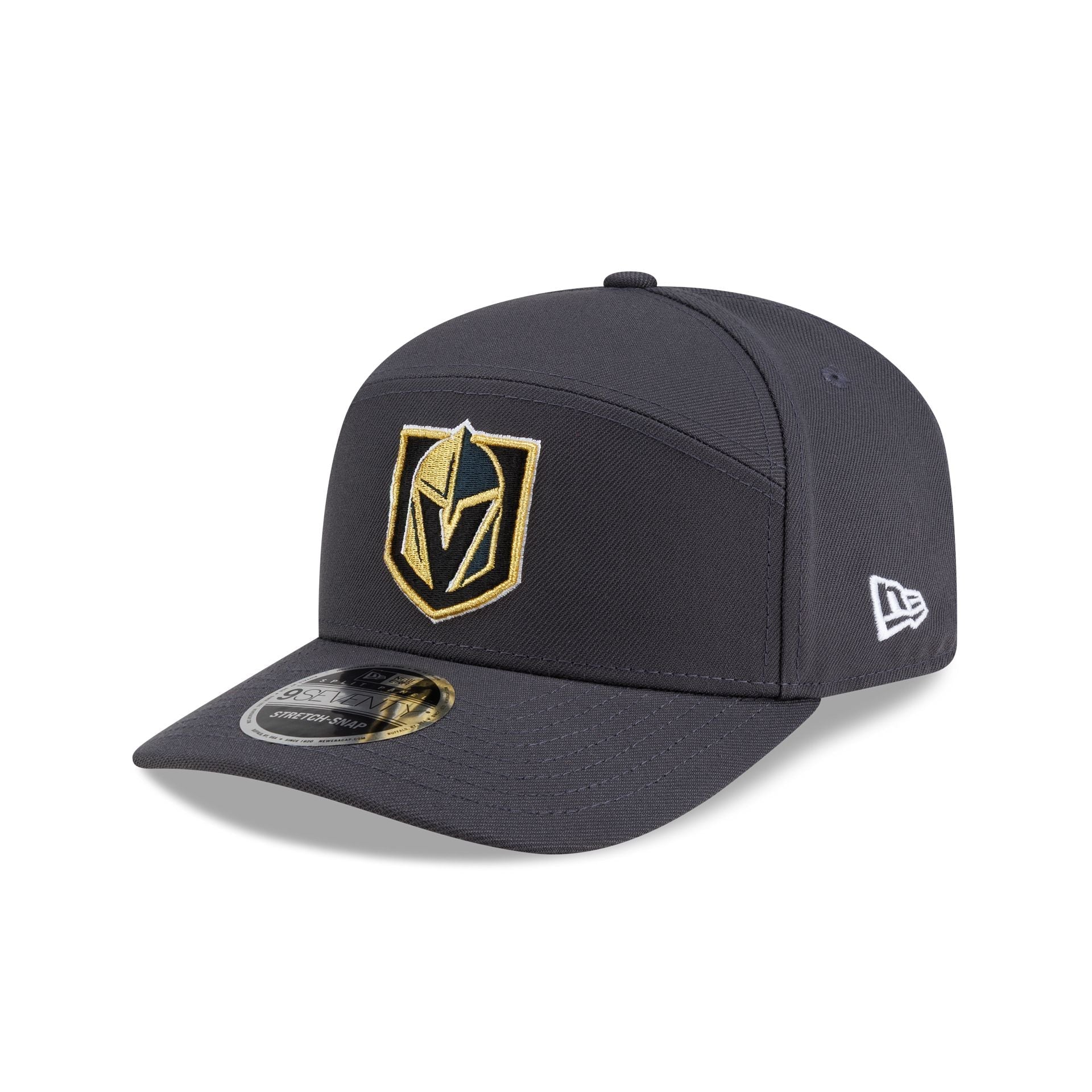 Vegas Golden Knights Poly Split Panel 9SEVENTY Stretch-Snap Hat