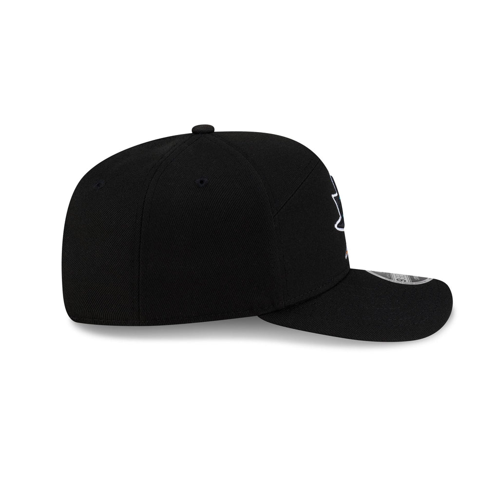 San Jose Sharks Poly Split Panel 9SEVENTY Stretch-Snap Hat