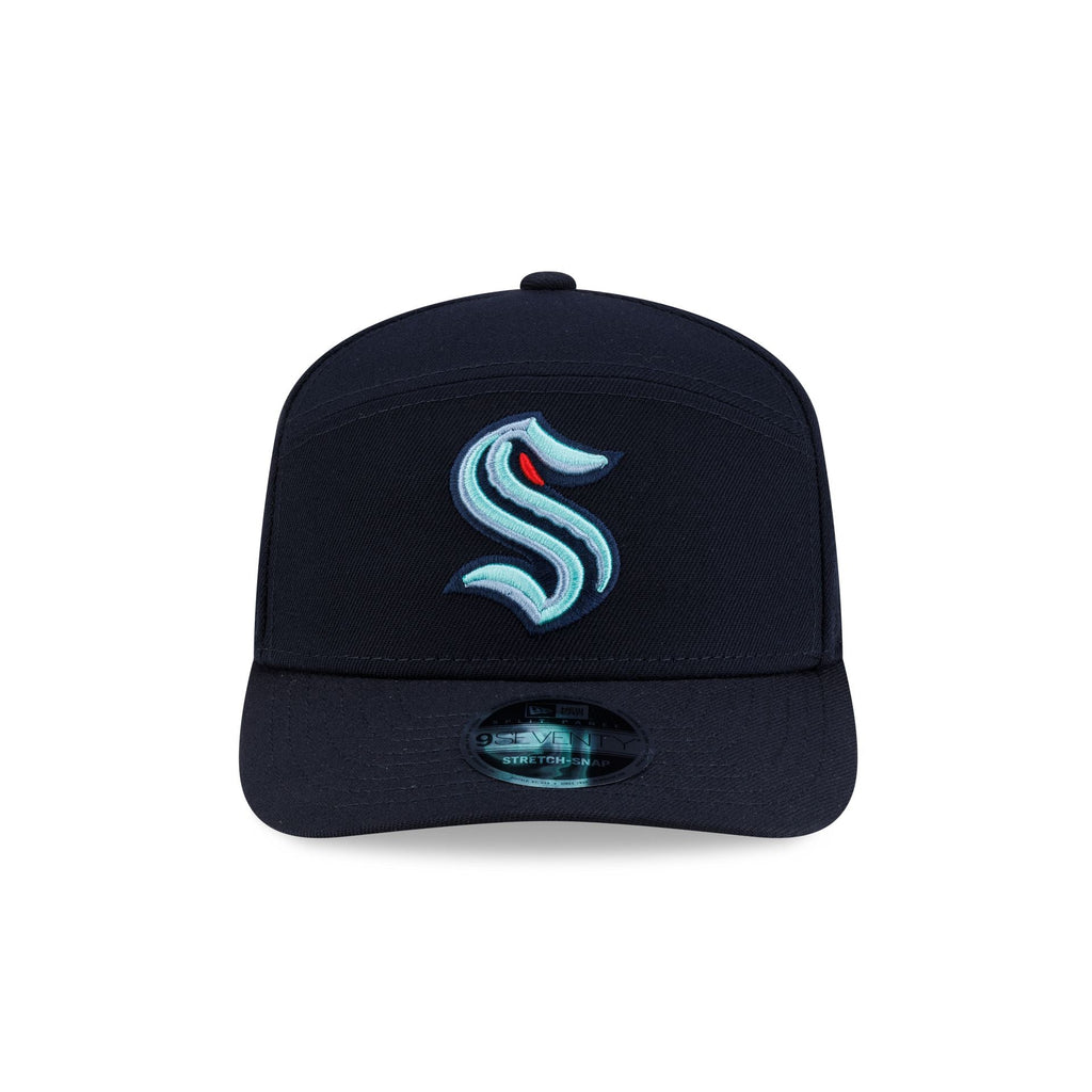 Seattle Kraken Poly Split Panel 9SEVENTY Stretch-Snap Hat