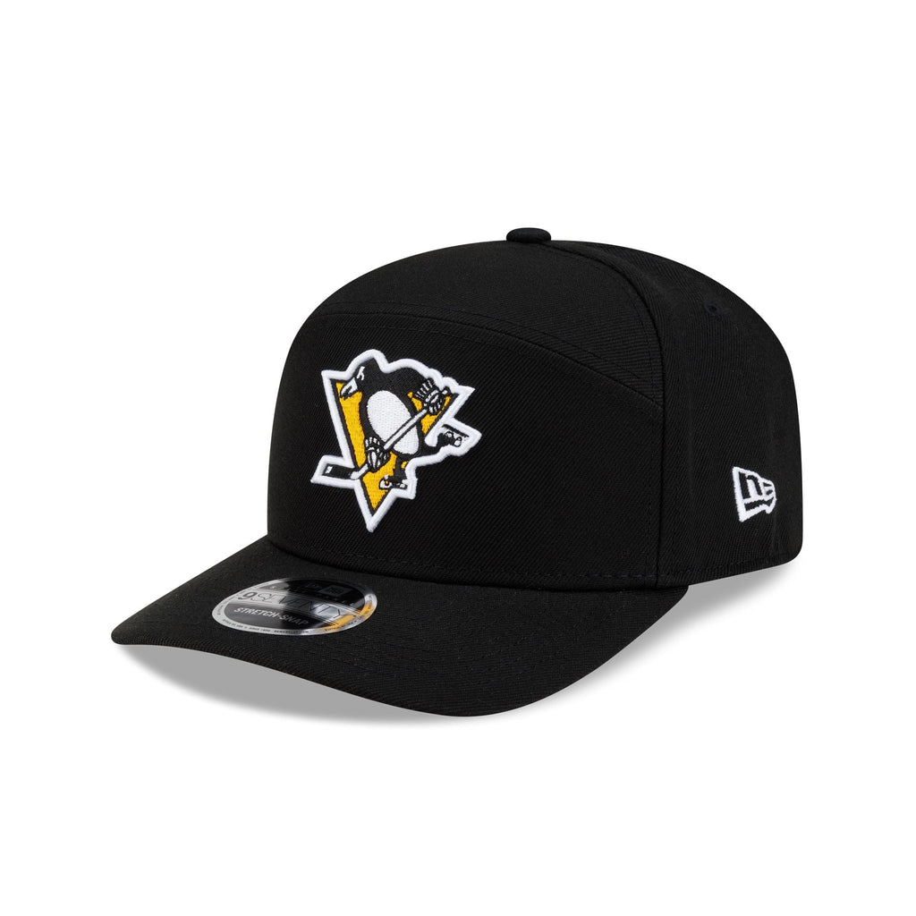 Pittsburgh Penguins Poly Split Panel 9SEVENTY Stretch-Snap Hat