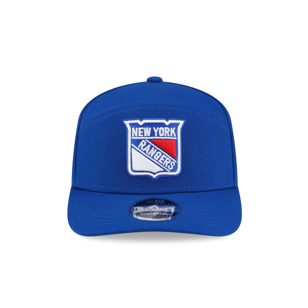 New York Rangers Poly Split Panel 9SEVENTY Stretch-Snap Hat