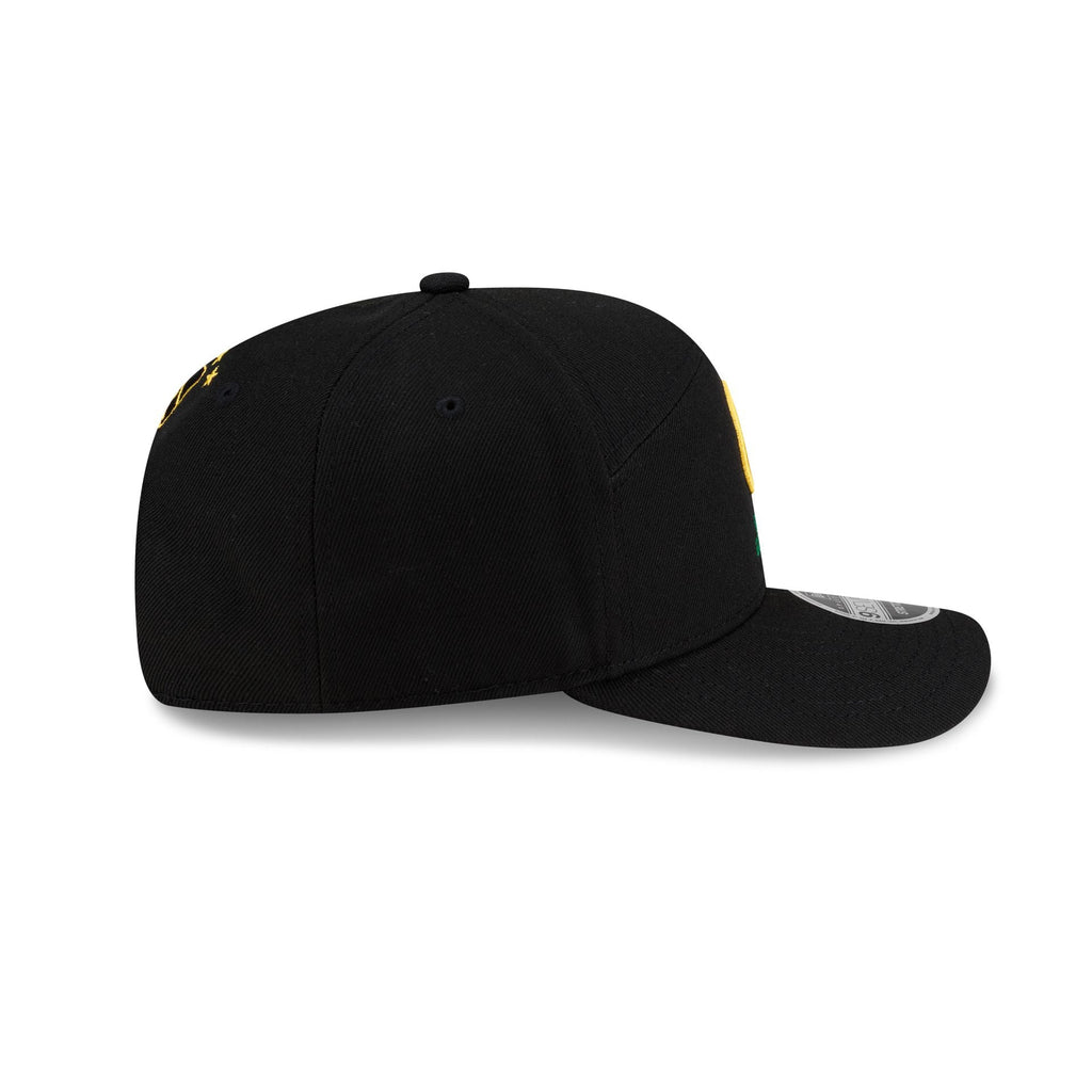 California Golden Seals Poly Split Panel 9SEVENTY Stretch-Snap Hat