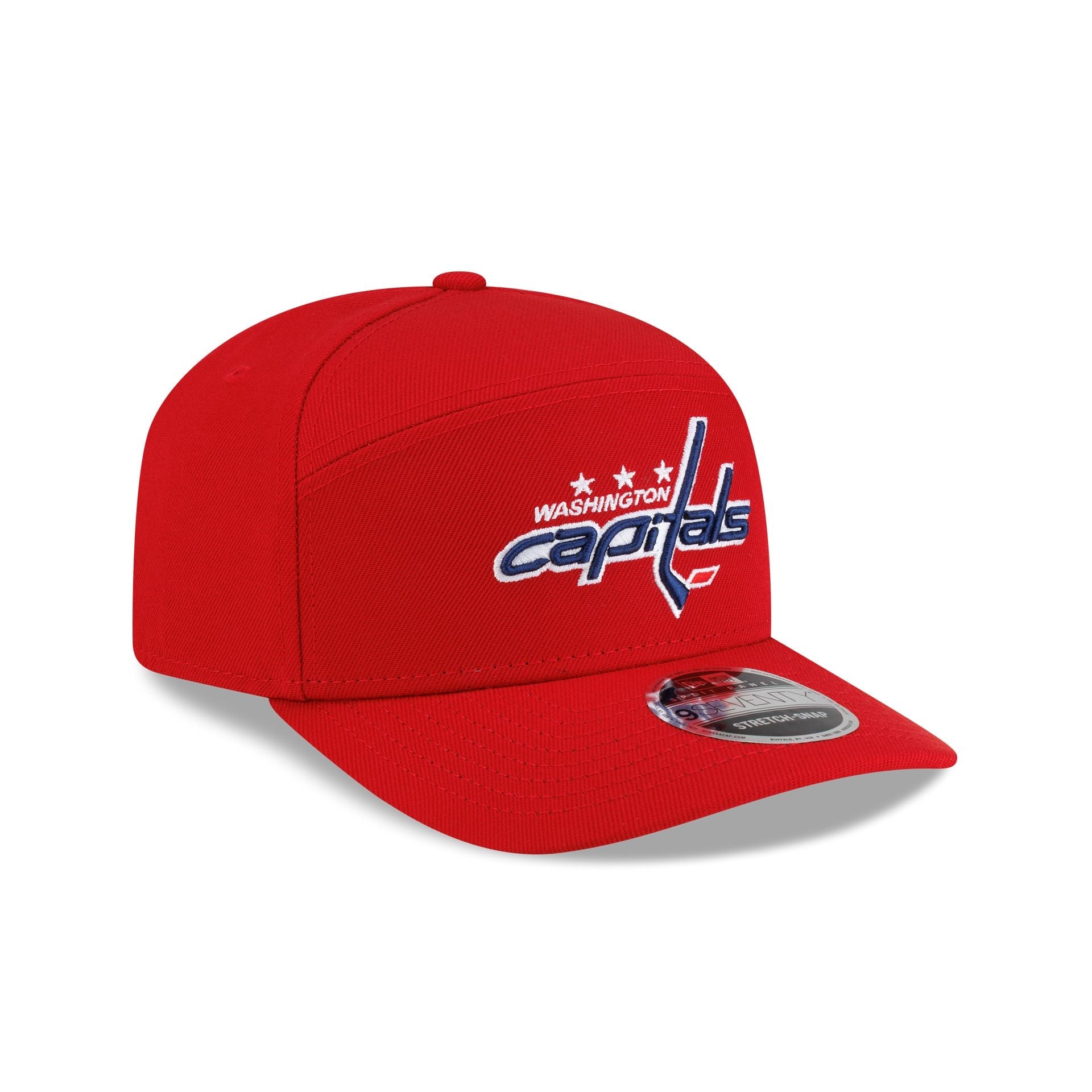 Washington Capitals Poly Split Panel 9SEVENTY Stretch-Snap Hat