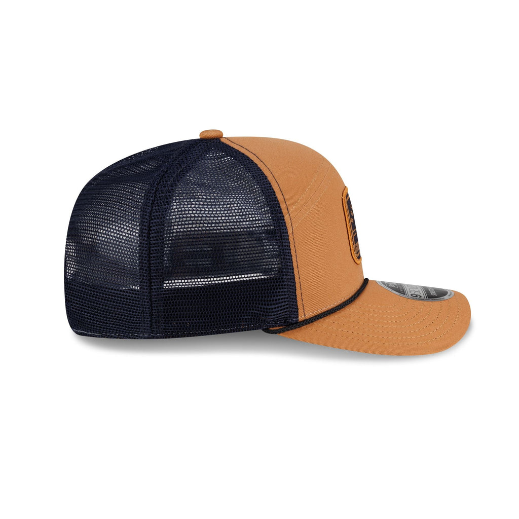 Notre Dame Fighting Irish Light Bronze Split Panel 9SEVENTY Trucker Hat