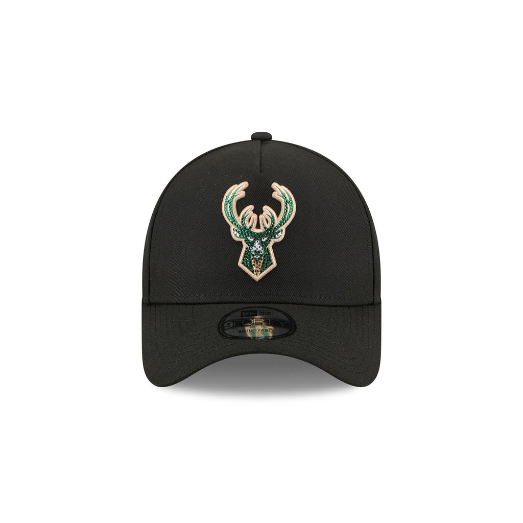 Milwaukee Bucks 2026 Draft Black 9FORTY A-Frame Snapback Hat