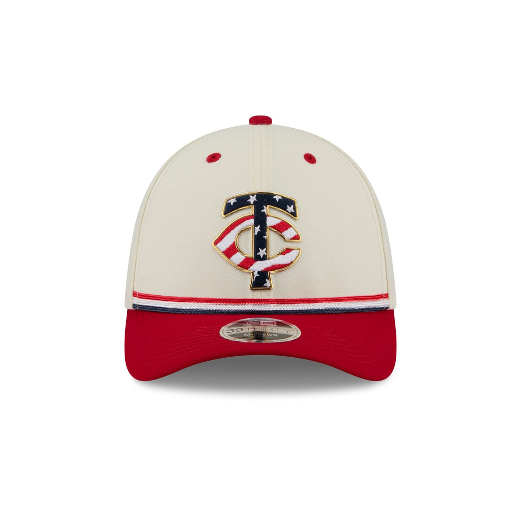 Minnesota Twins Independence Day 2026 39THIRTY M-Crown Stretch Fit Hat