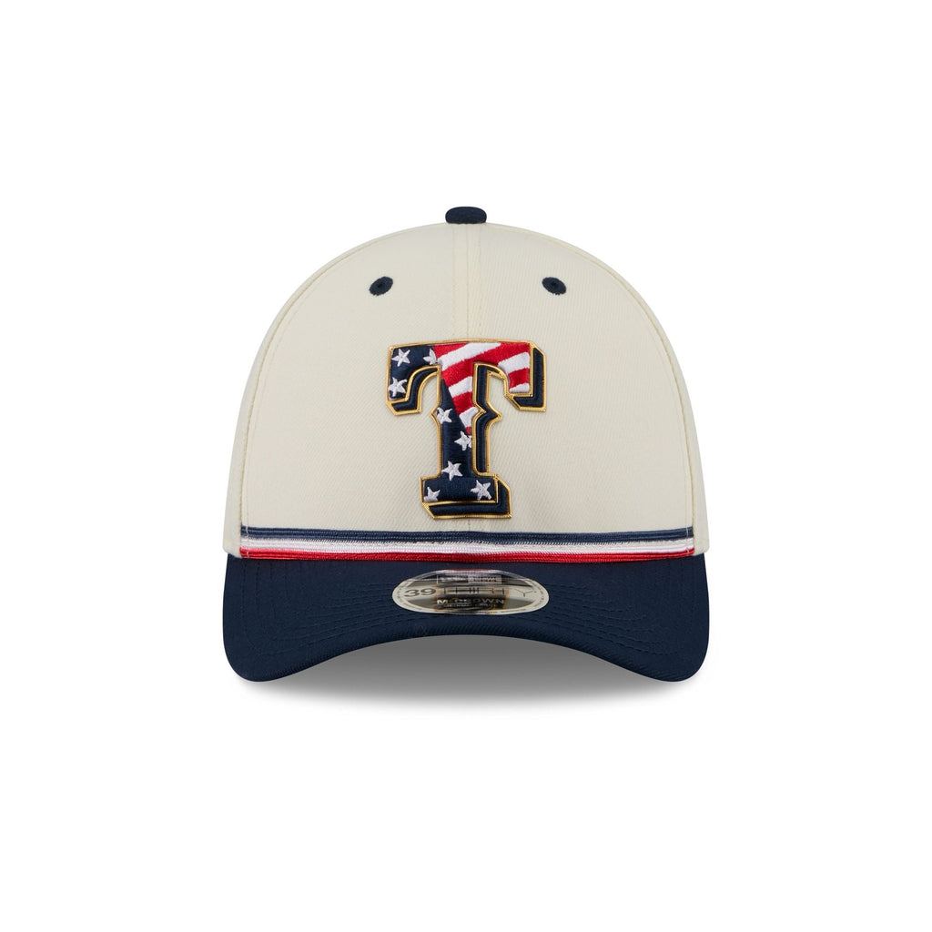 Texas Rangers Independence Day 2026 39THIRTY M-Crown Stretch Fit Hat