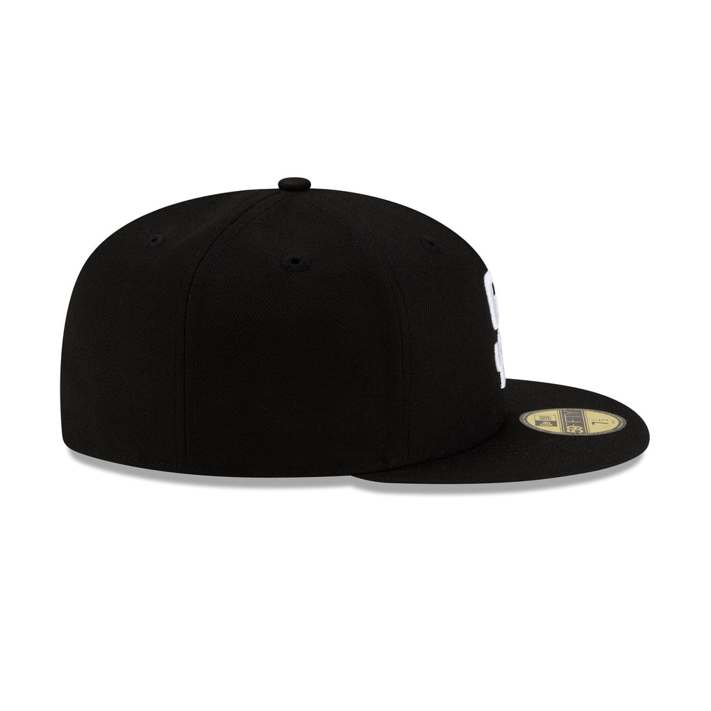 San Diego Padres Basic Black & White 59FIFTY Fitted Hat