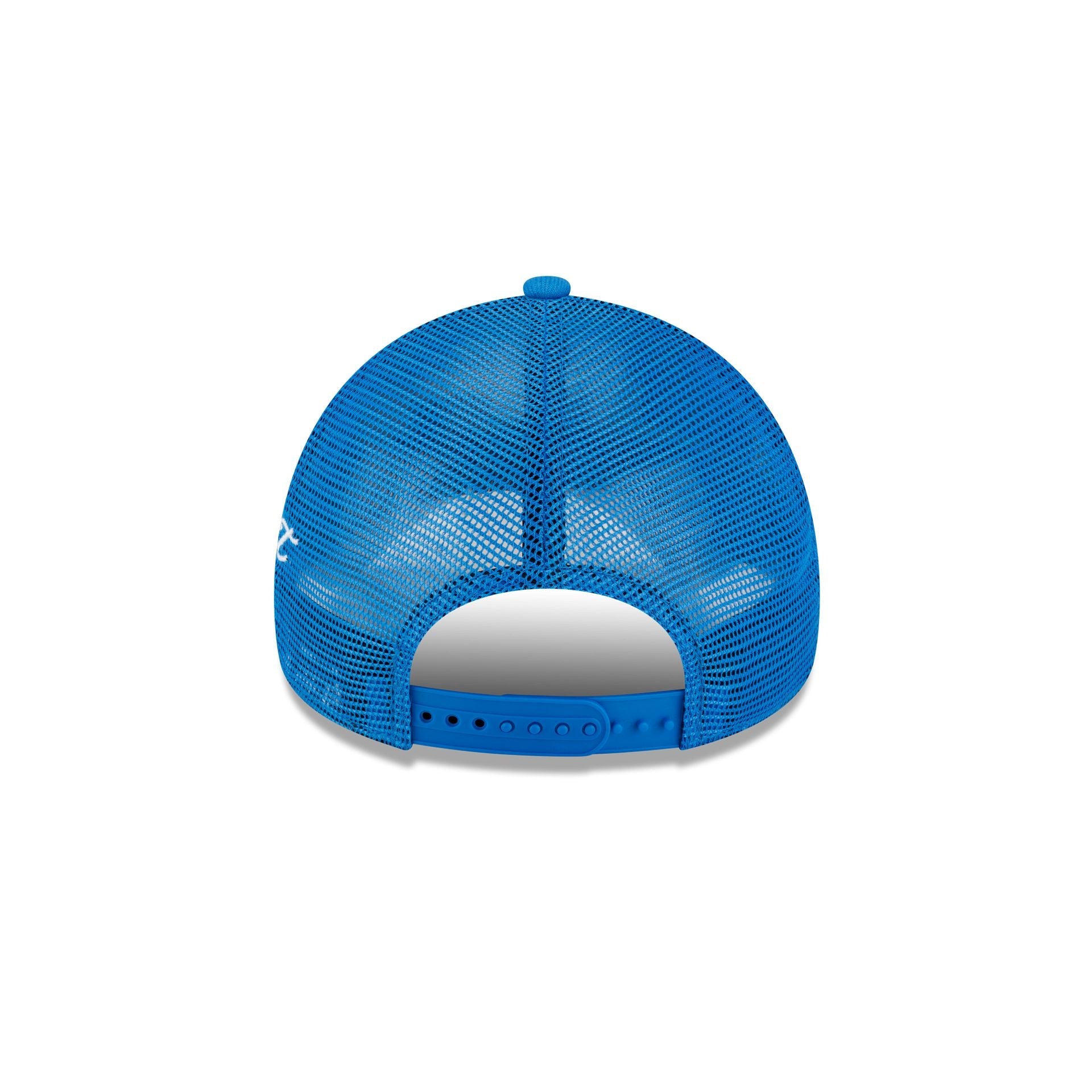 Detroit Lions Side Script 9FORTY A-Frame Trucker Hat