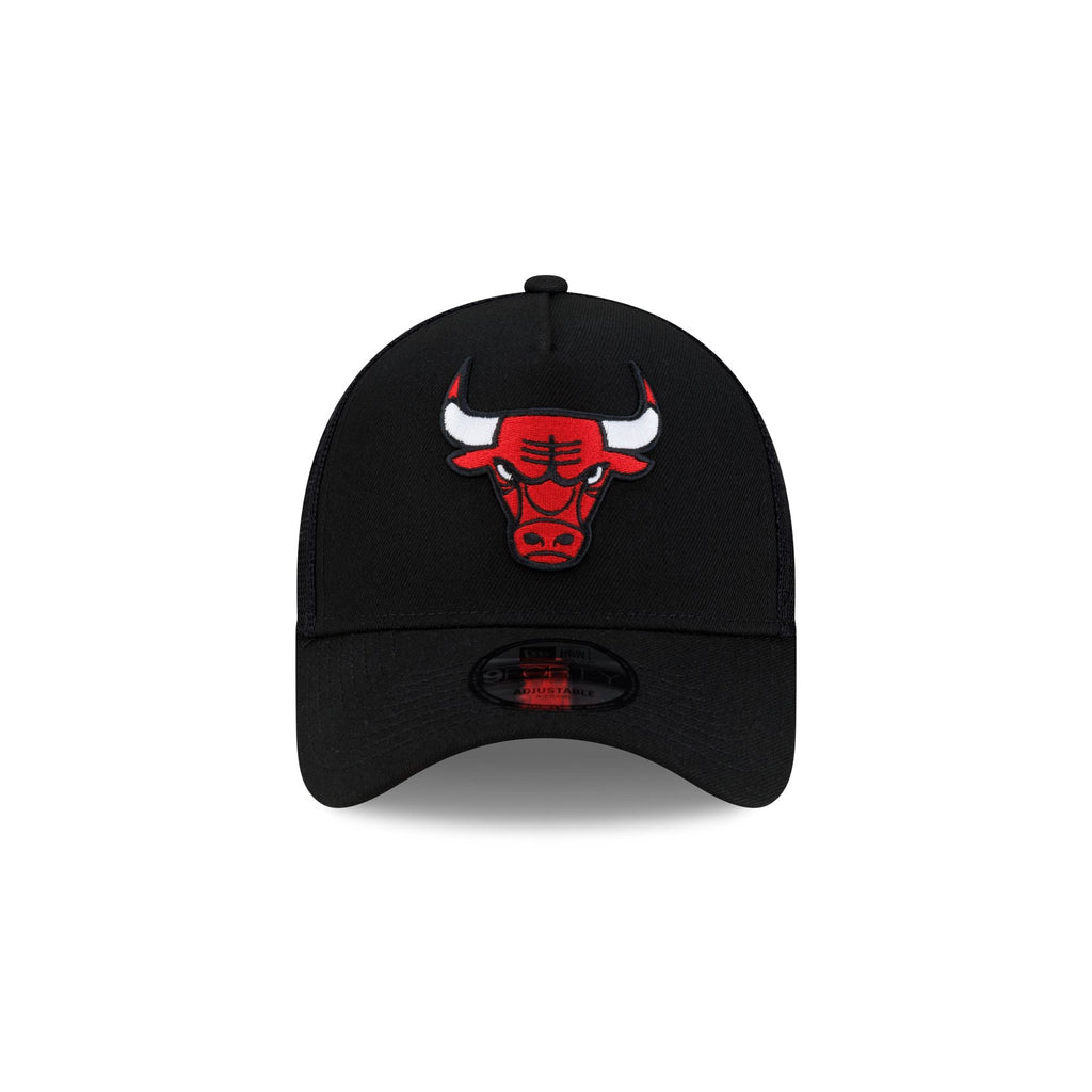 Chicago Bulls Side Script 9FORTY A-Frame Trucker Hat