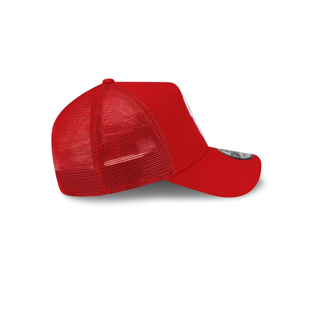 Philadelphia Phillies Side Script 9FORTY A-Frame Trucker Hat