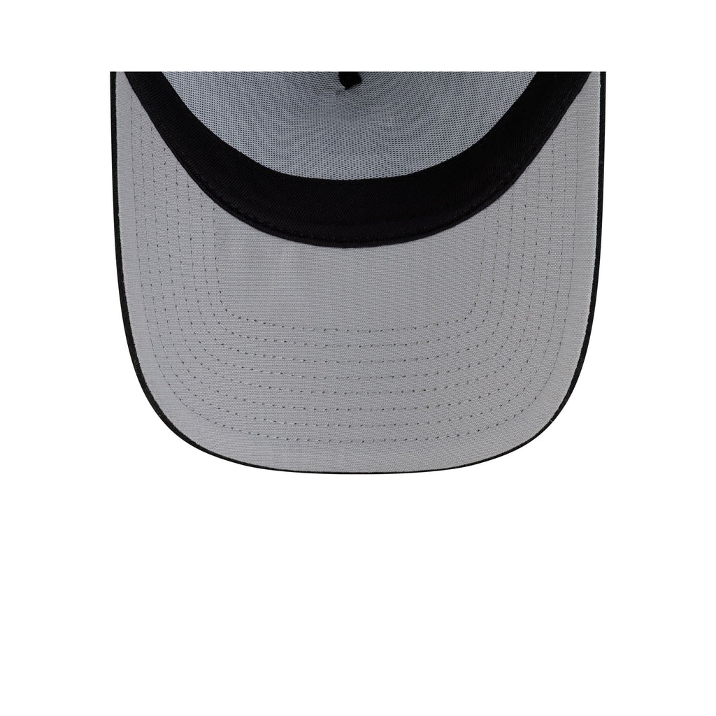 Boston Red Sox Side Script Black 9FORTY A-Frame Trucker Hat