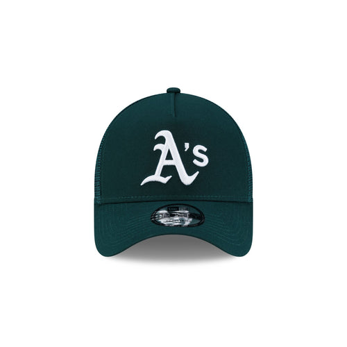 Athletics Side Script 9FORTY A-Frame Trucker Hat