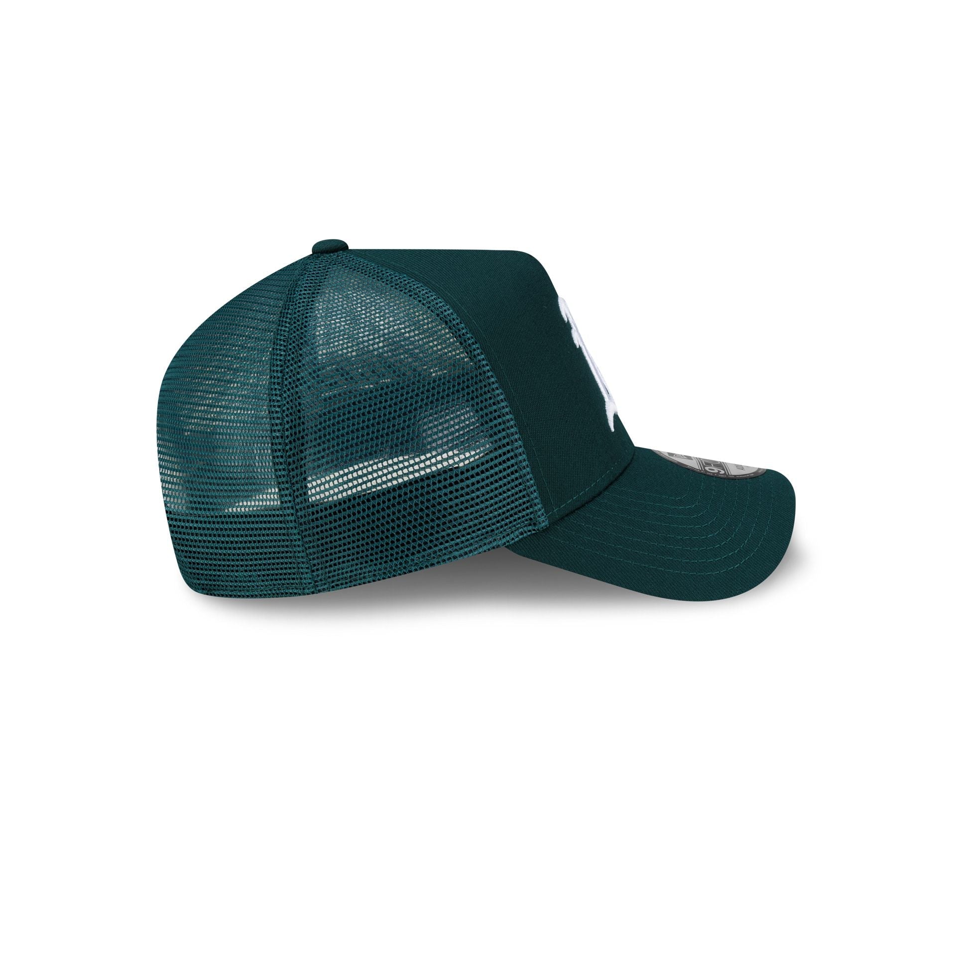 Athletics Side Script 9FORTY A-Frame Trucker Hat