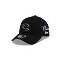 Chicago Cubs Side Script Black 9FORTY A-Frame Trucker Hat