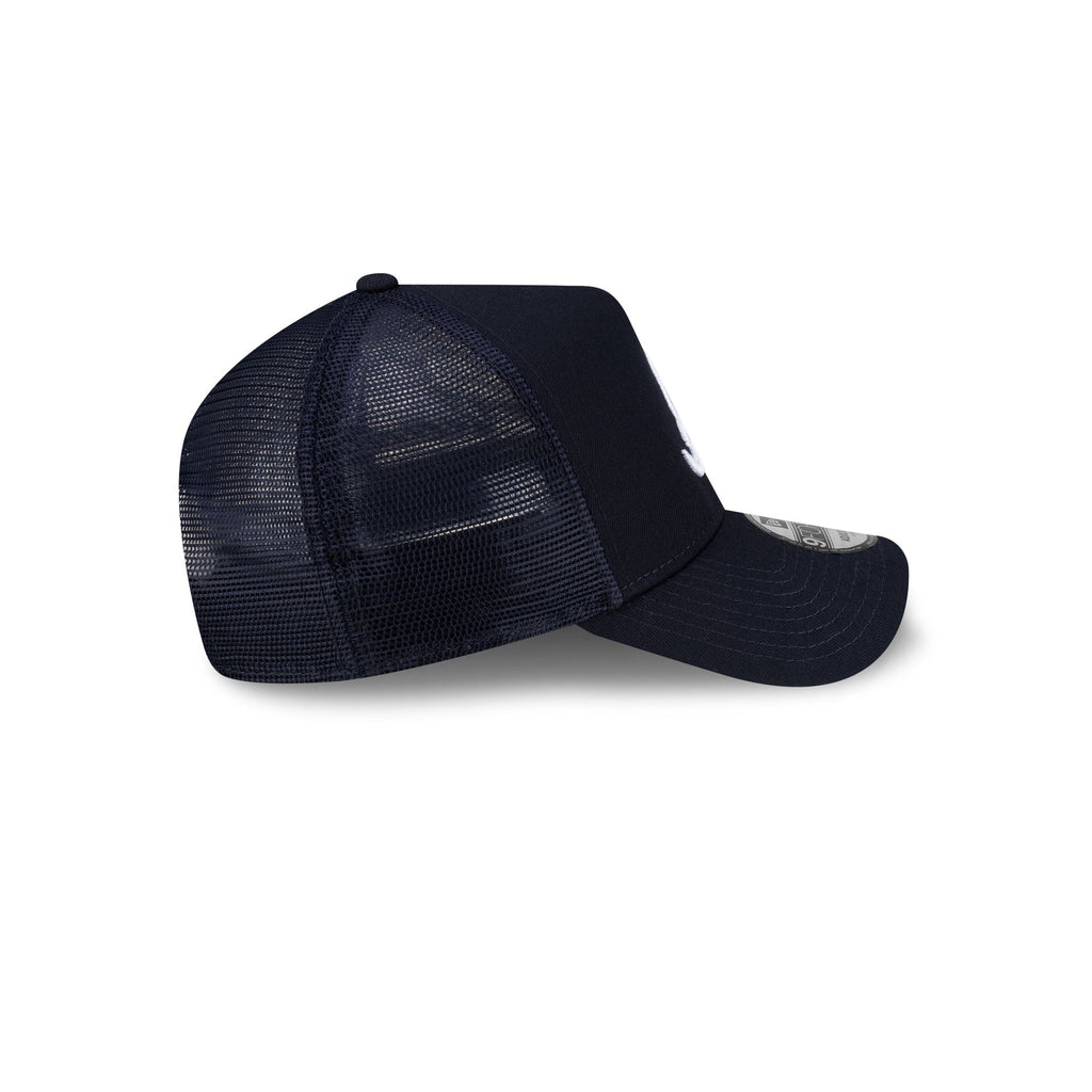 Atlanta Braves Side Script 9FORTY A-Frame Trucker Hat