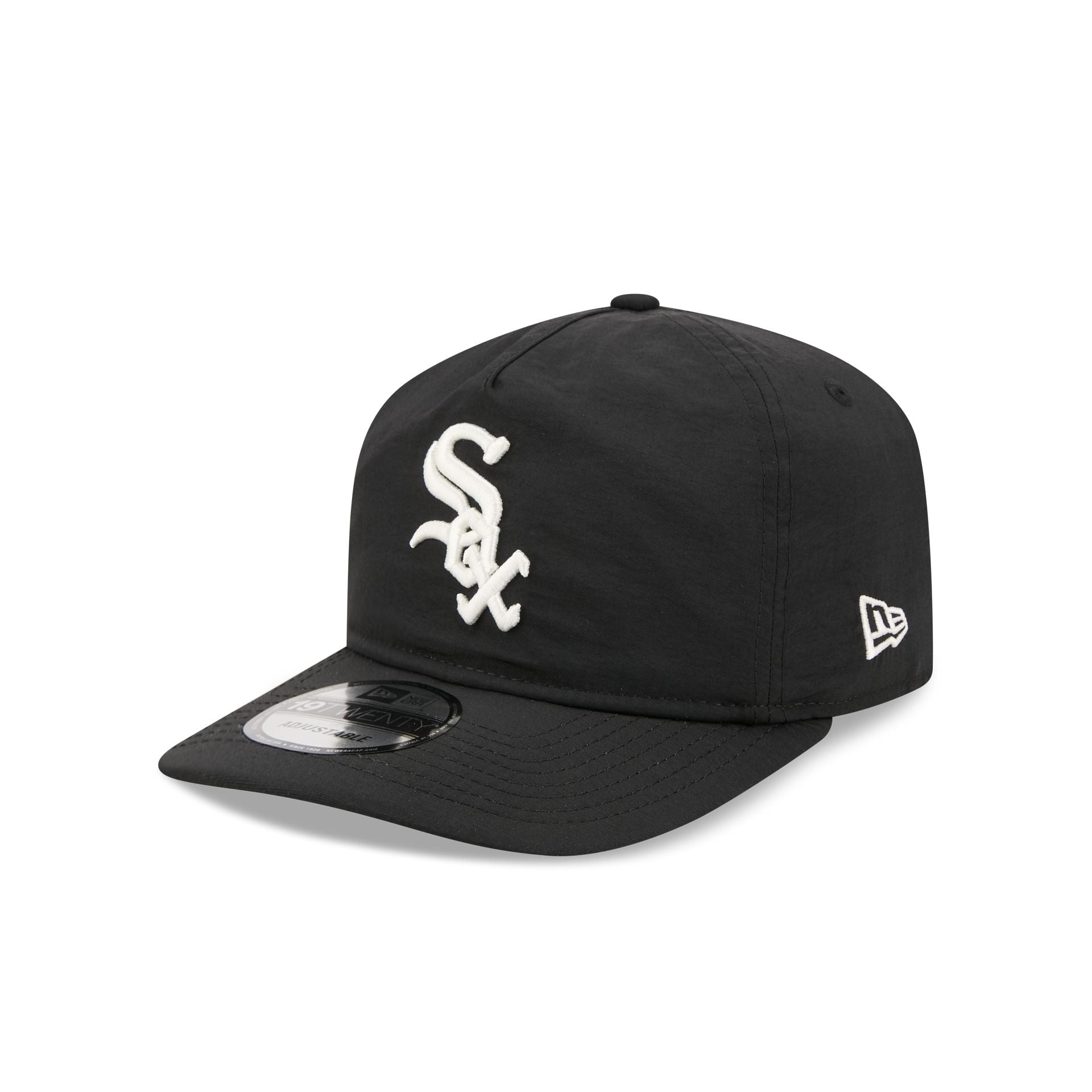 Chicago White Sox Black Nylon 19TWENTY Adjustable Hat