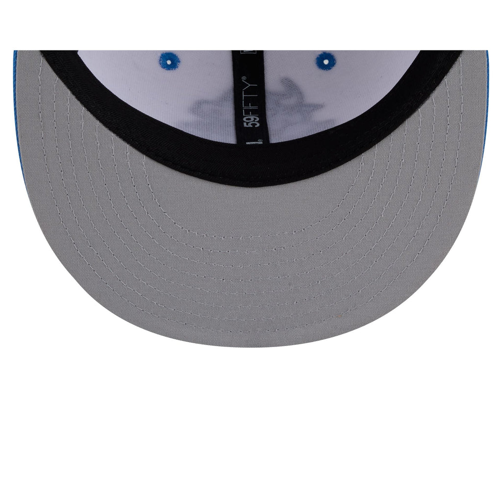 Durham Bulls Theme Night White 59FIFTY Fitted Hat