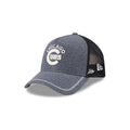Chicago Cubs Navy Brushed Chambray 9FORTY A-Frame Trucker Hat