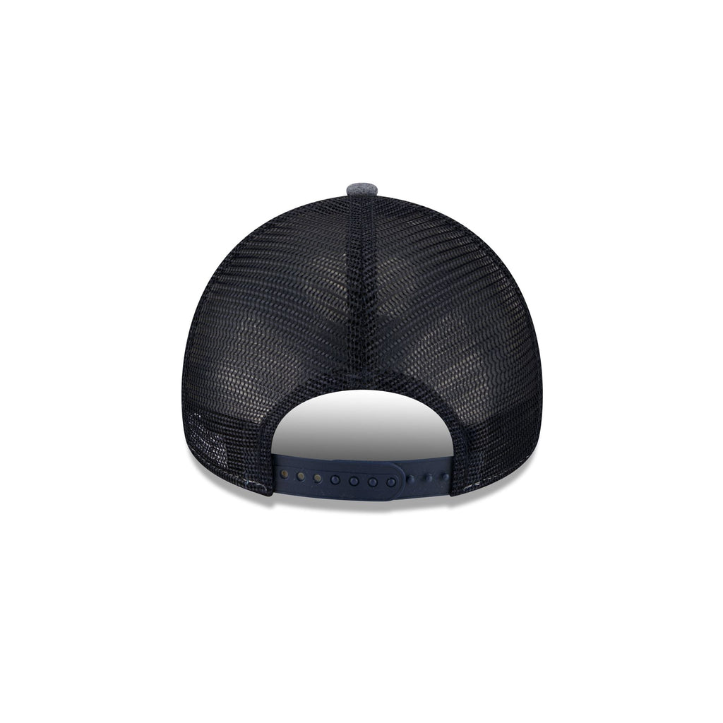 New York Mets Navy Brushed Chambray 9FORTY A-Frame Trucker Hat