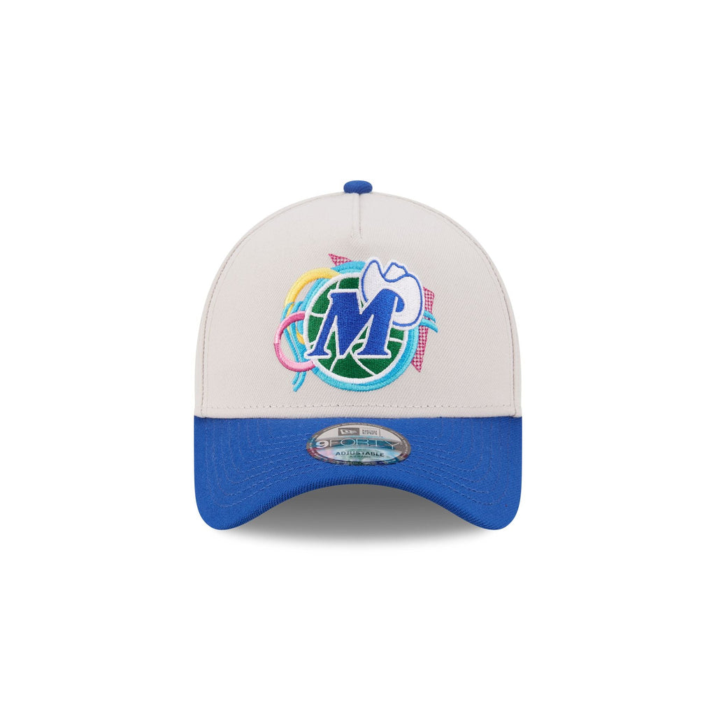 Dallas Mavericks Hardwood Classics Retro Stone 9FORTY A-Frame Snapback Hat