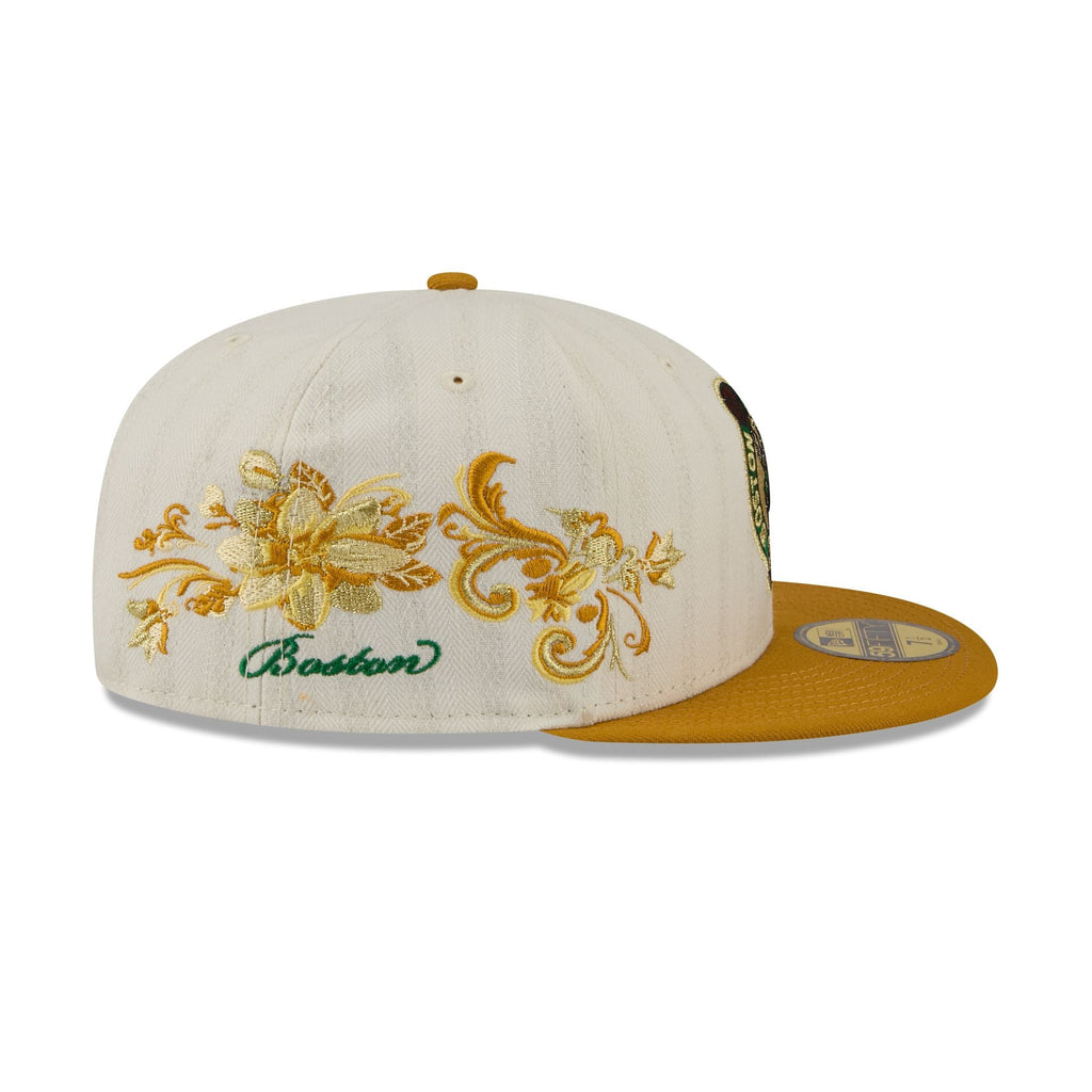 Boston Celtics Chrome Herringbone 59FIFTY Fitted Hat