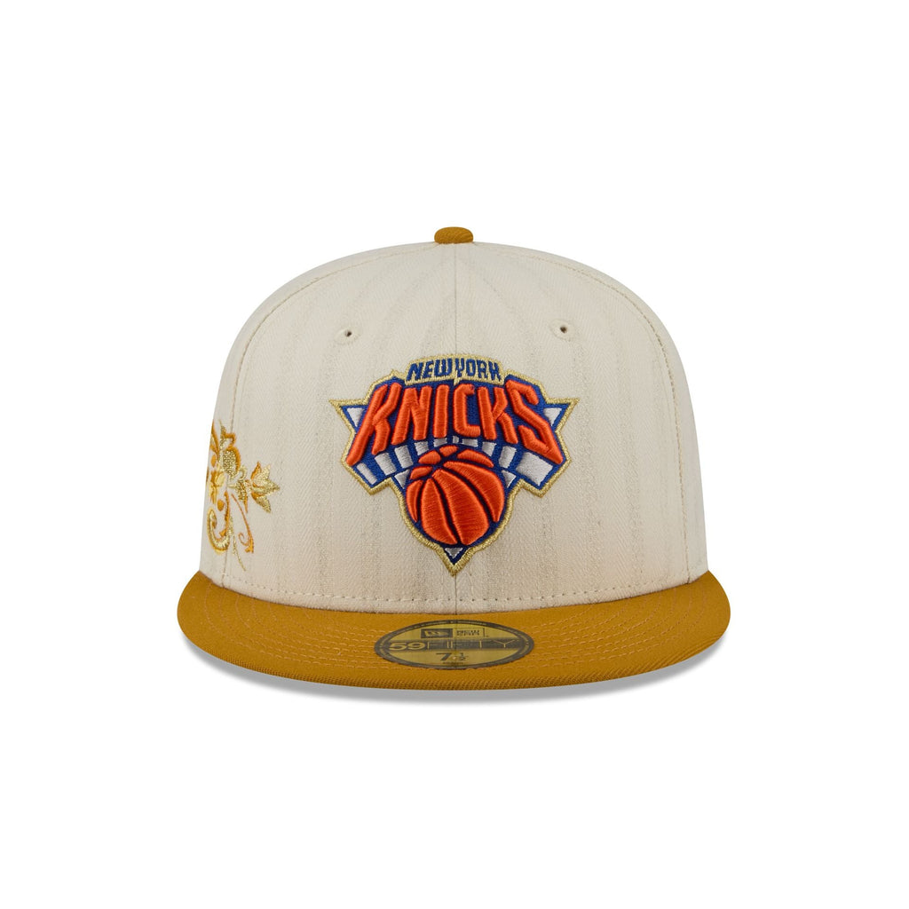 New York Knicks Chrome Herringbone 59FIFTY Fitted Hat