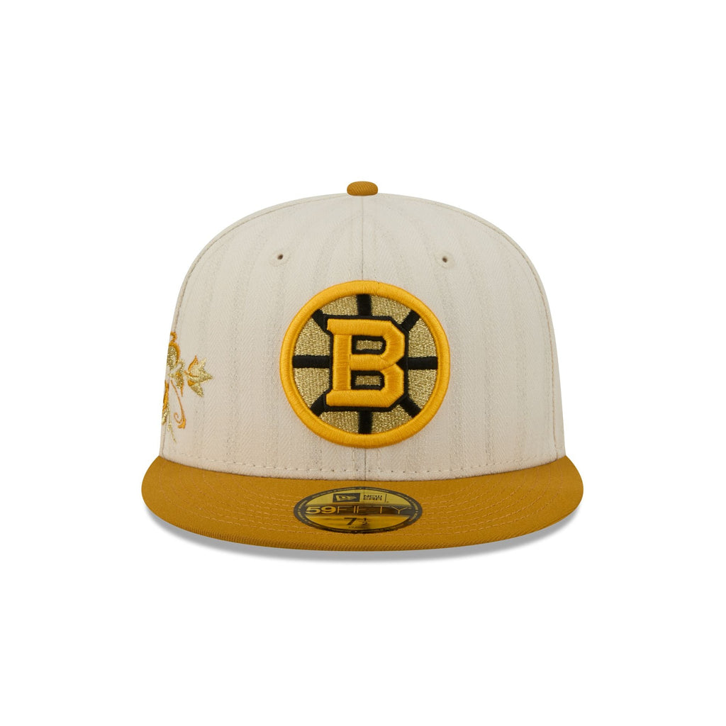 Boston Bruins Chrome Herringbone 59FIFTY Fitted Hat
