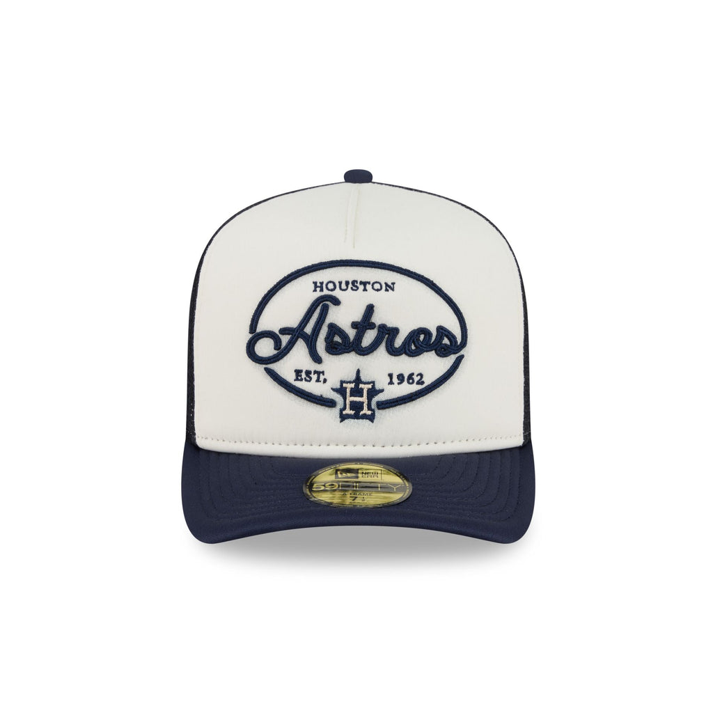 Houston Astros Chrome 59FIFTY Fitted Trucker Hat
