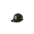 San Diego Padres Gold Logo Mini 59FIFTY Fitted Hat
