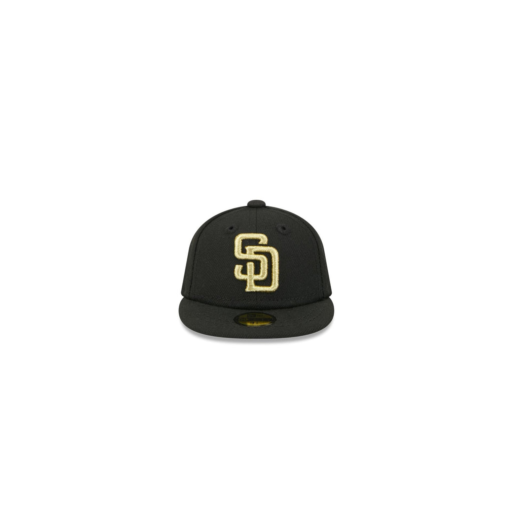 San Diego Padres Gold Logo Mini 59FIFTY Fitted Hat