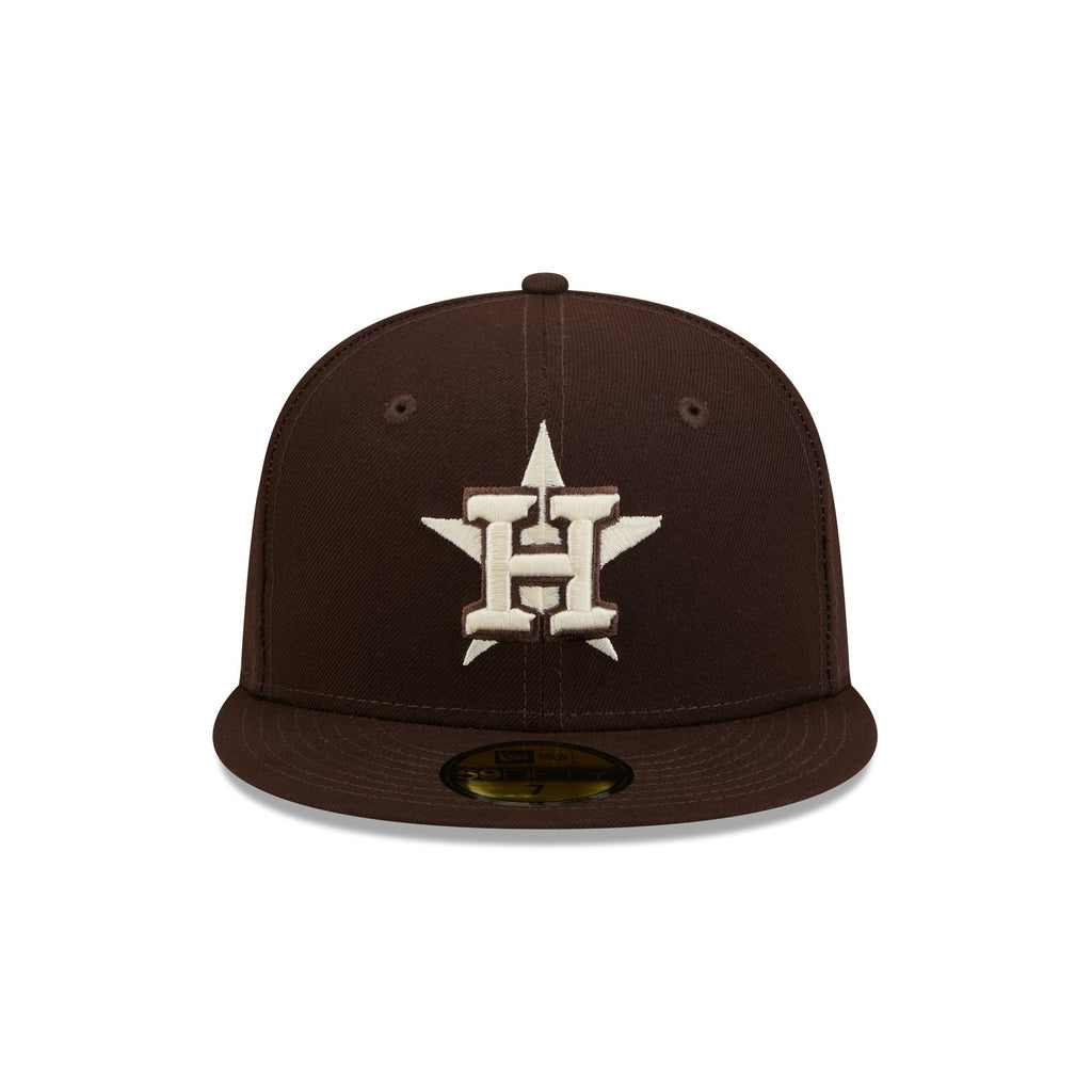 Houston Astros Brown Basic 59FIFTY Fitted Hat