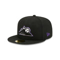 Colorado Rockies Black Basic 59FIFTY Fitted Hat