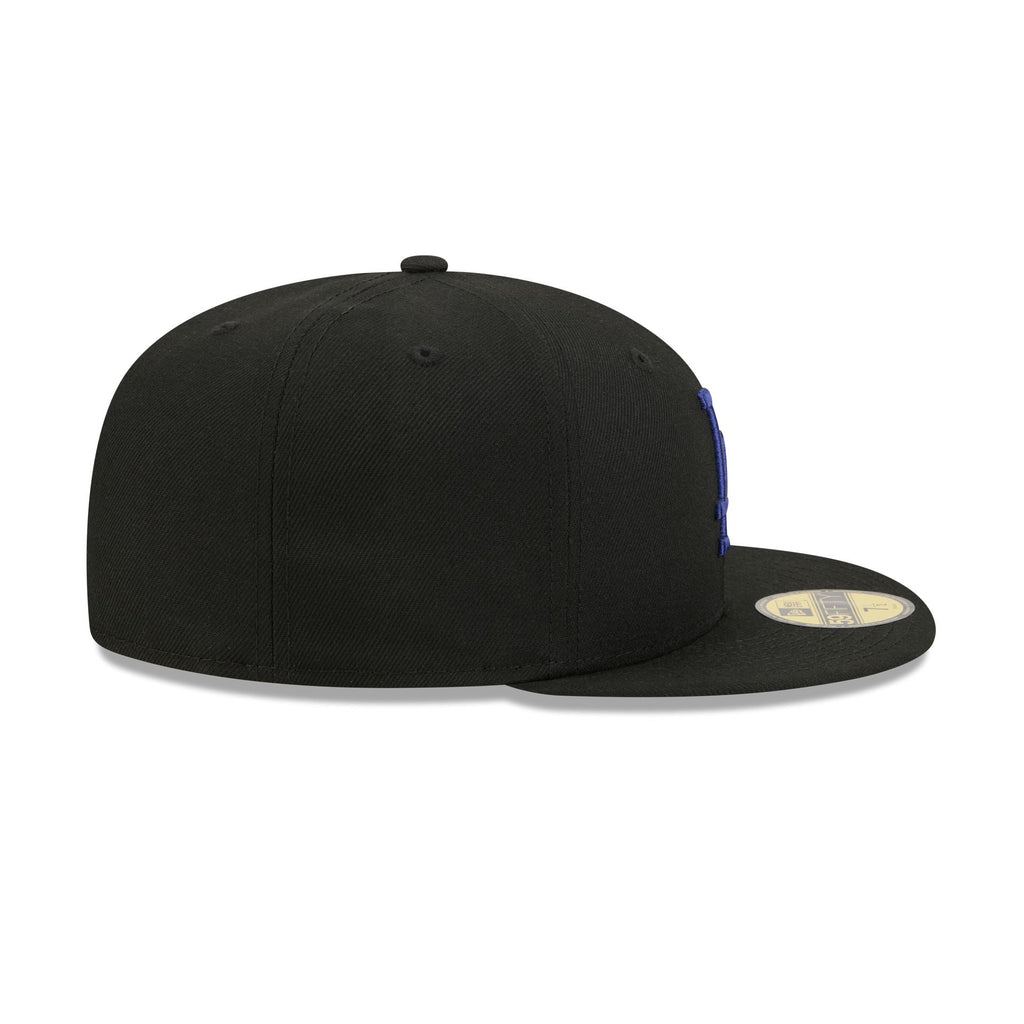 Los Angeles Dodgers Black Basic 59FIFTY Fitted Hat