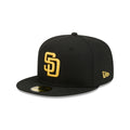 San Diego Padres Black Basic 59FIFTY Fitted Hat