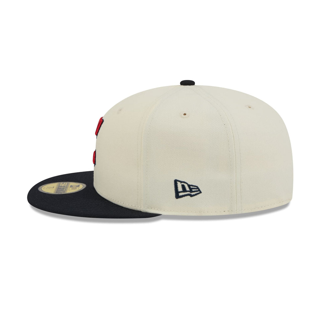 Cleveland Guardians Chrome White Basic 59FIFTY Fitted Hat